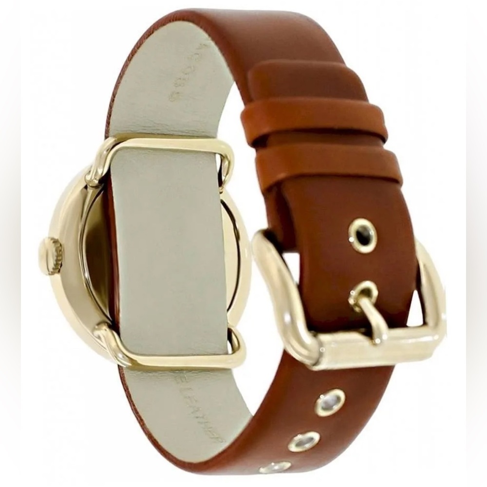 Marc By Marc Jacobs Ladies Amy White Dial Brown Genuine Leather Watch GUC - Picture 9 of 9